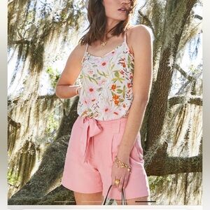 Spartina 449 Aria Short in Pink Bloom Size 10 NWOT